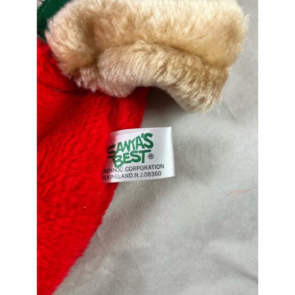 Stuffed Plush Bear Christmas Stocking 23" Holiday Decor Plushie Mantel Stocking - Picture 9 of 10